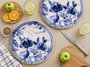 Hermia Heaven Serv Blue Juego de Platos de Servicio (6 Piezas) Azul y Blanco